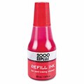 Consolidated Stamp Mfg 2000 PLUS Self-Inking Refill Ink- Red- .9 oz. Bottle 32960